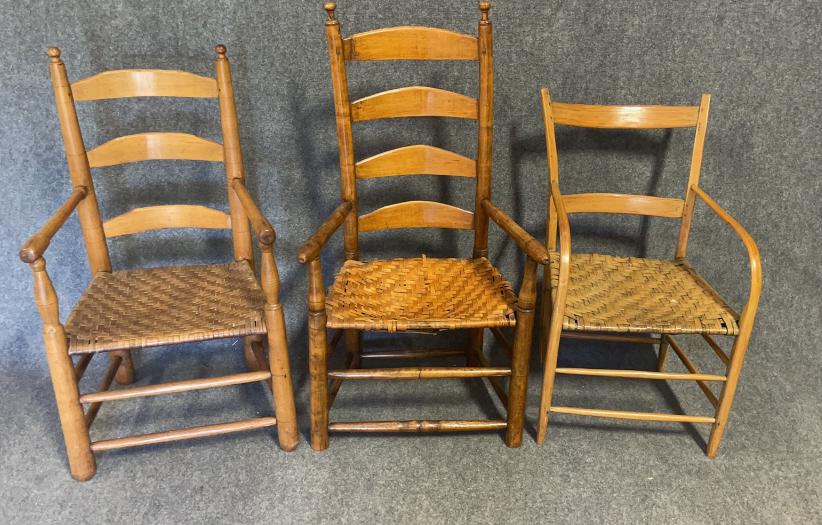3 Early Antique Armchairs (1 of 4)