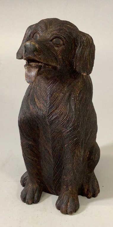 Black Forest Style Dog Carving (1 of 5)