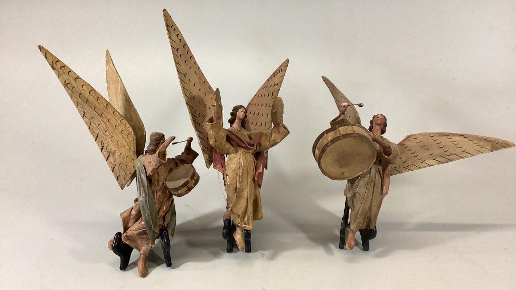 Set 3 Paper Mache Angel Band (1 of 6)