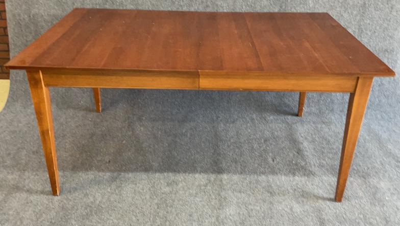 Ethan Allen Cherry Dining Set: Mission Style, table & 6 chairs, 30.5 tall x 67 long x 41.5 deep 2 17.5 leaves