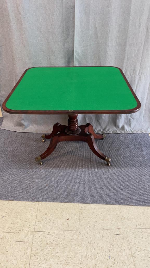 Regency Inlaid Mahogany Games Table (1 of 8)