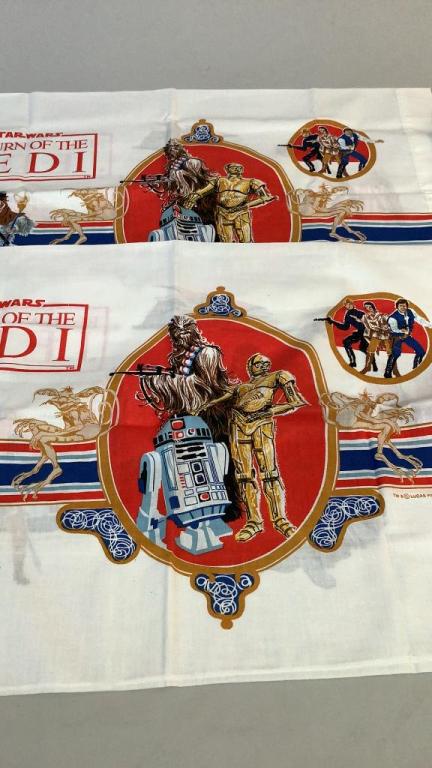 Star Wars Sheets, Pillowcases: Empire Strikes Back twin fitted, full flat sheets, NIP, 3 sets NIP pillowcases , 2 single Return of Jedi Pillow Cases