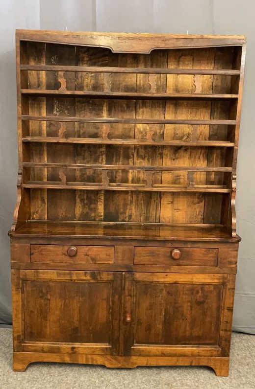 Walnut & Pine Pewter Cupboard (1 of 15)