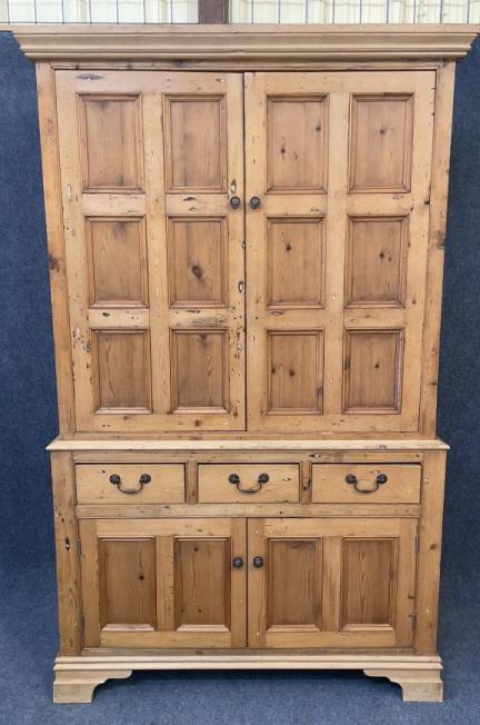 English White Pine Linen Press (1 of 8)