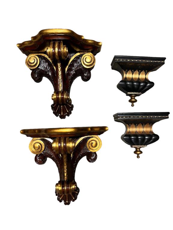 2 Pair painted Wall Brackets (1 of 3)