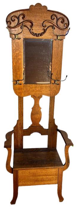 Gingerbread Oak Hall Tree (1 of 3)