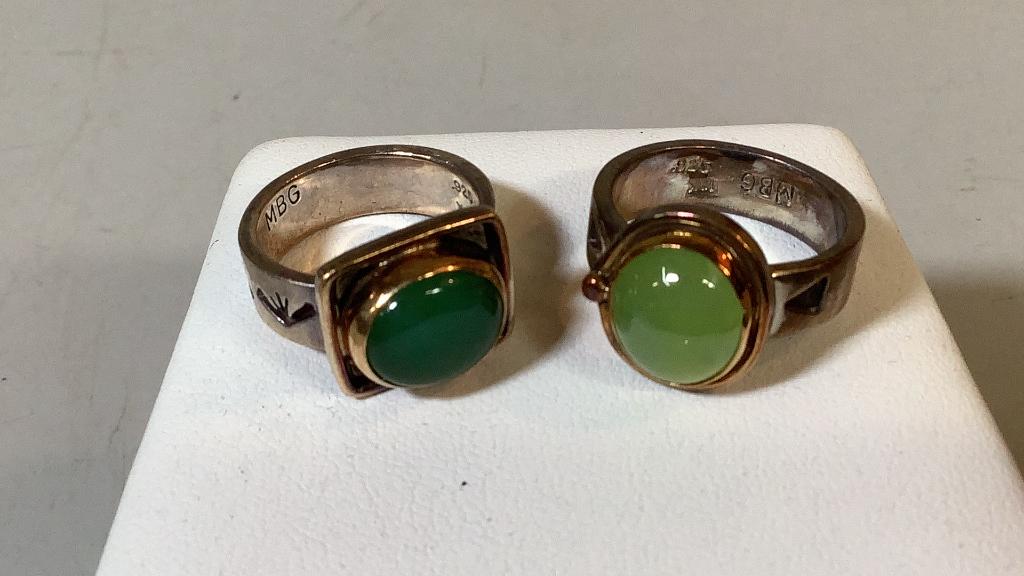 2 Ladies Sterling Silver Rings (1 of 4)