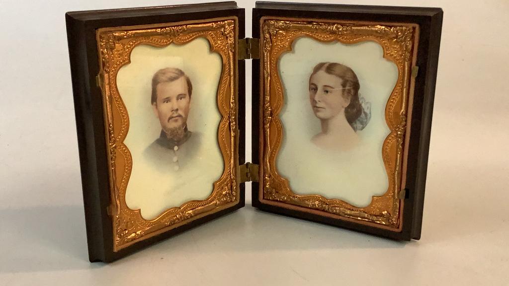 Confederate  Soldier, Wife Portrait Miniatures (1 of 6)
