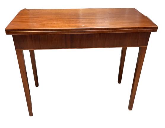 19th C Inlaid Mahogany Games Table (1 of 4)
