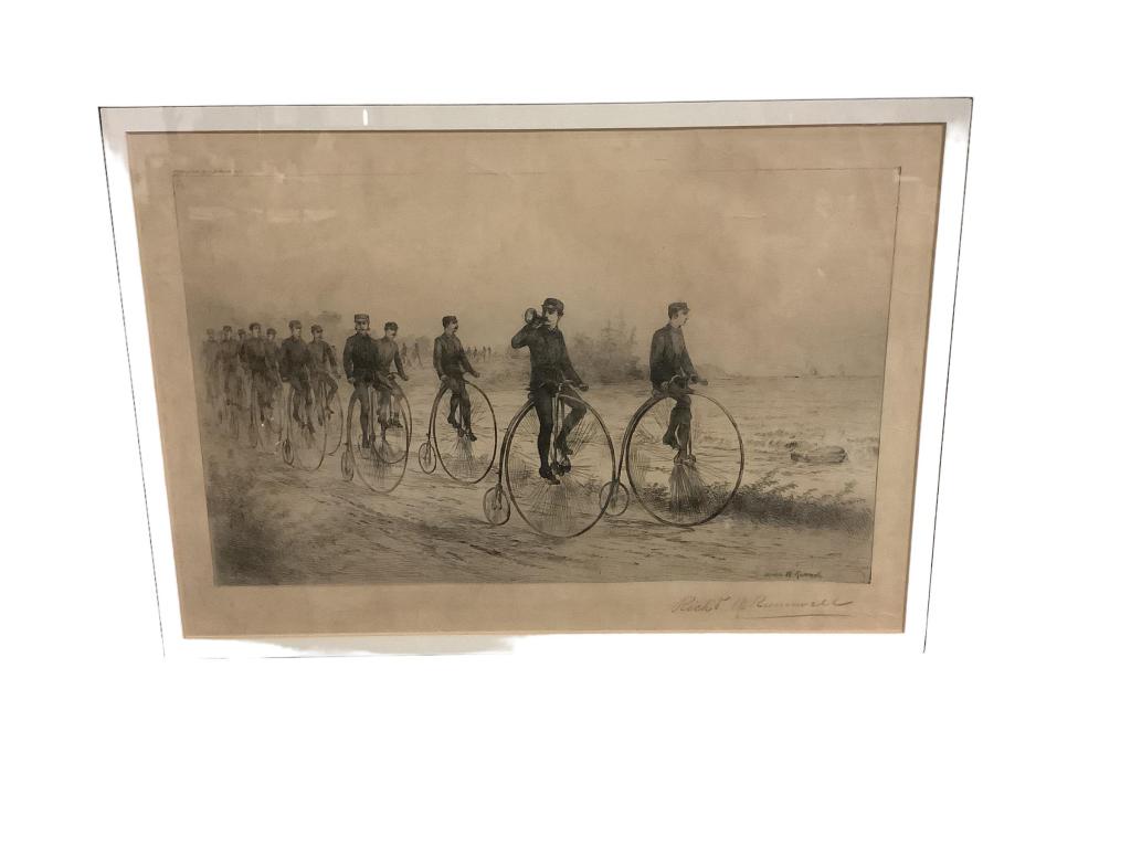 Penny Farthing Bicycles Etching (1 of 2)