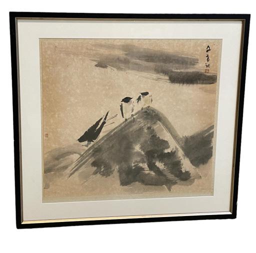 Asian Watercolor on Paper (1 of 3)