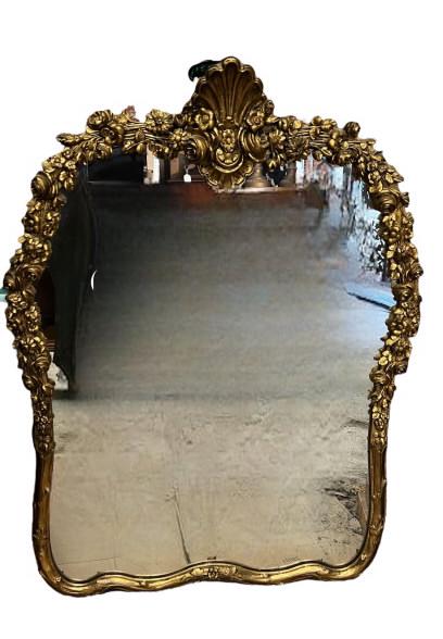 Gilded & Carved Italian Mirror (1 of 2)