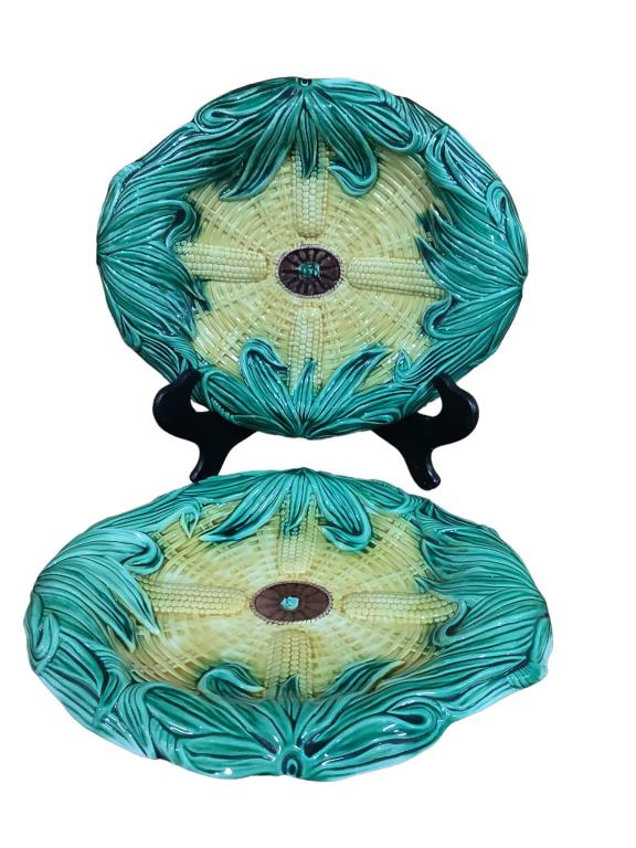Two Majolica Bread Trays (1 of 3)