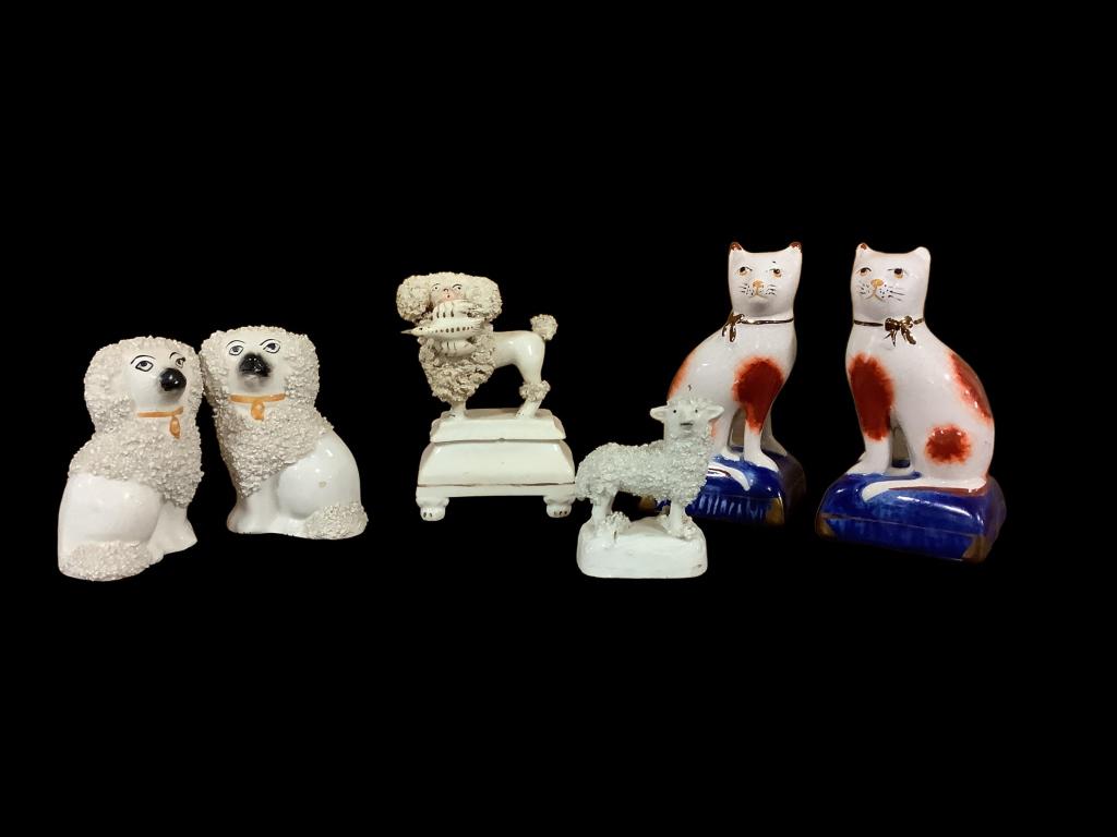 6 Staffordshire Animals (1 of 4)
