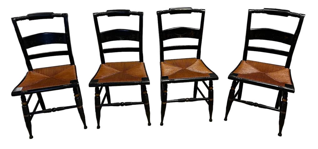 4 Signed Hitchcock Chairs (1 of 3)