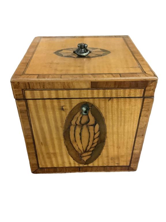 George III Satinwood Tea Box (1 of 4)