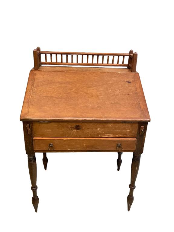 White Pine School Masters Desk (1 of 8)