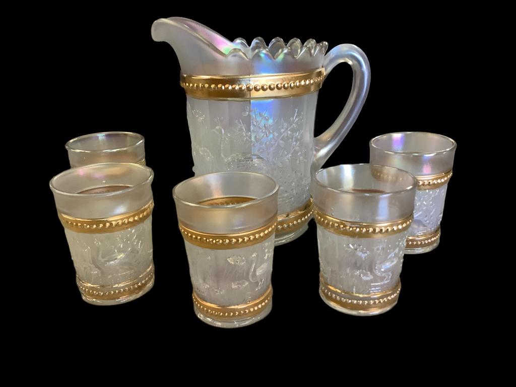Northwood Carnival  Glass Lemonade Set (1 of 5)