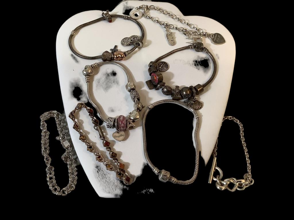 8 Sterling Bracelets (1 of 5)