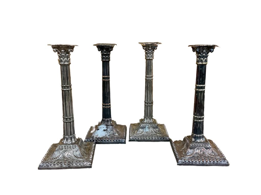 2 Pair Silver on Copper Candlesticks (1 of 5)