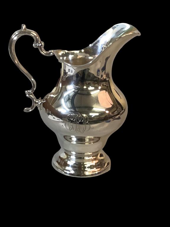 Sterling Silver Pitcher: Gorham, 10 inches tall, 27.3 oz weight