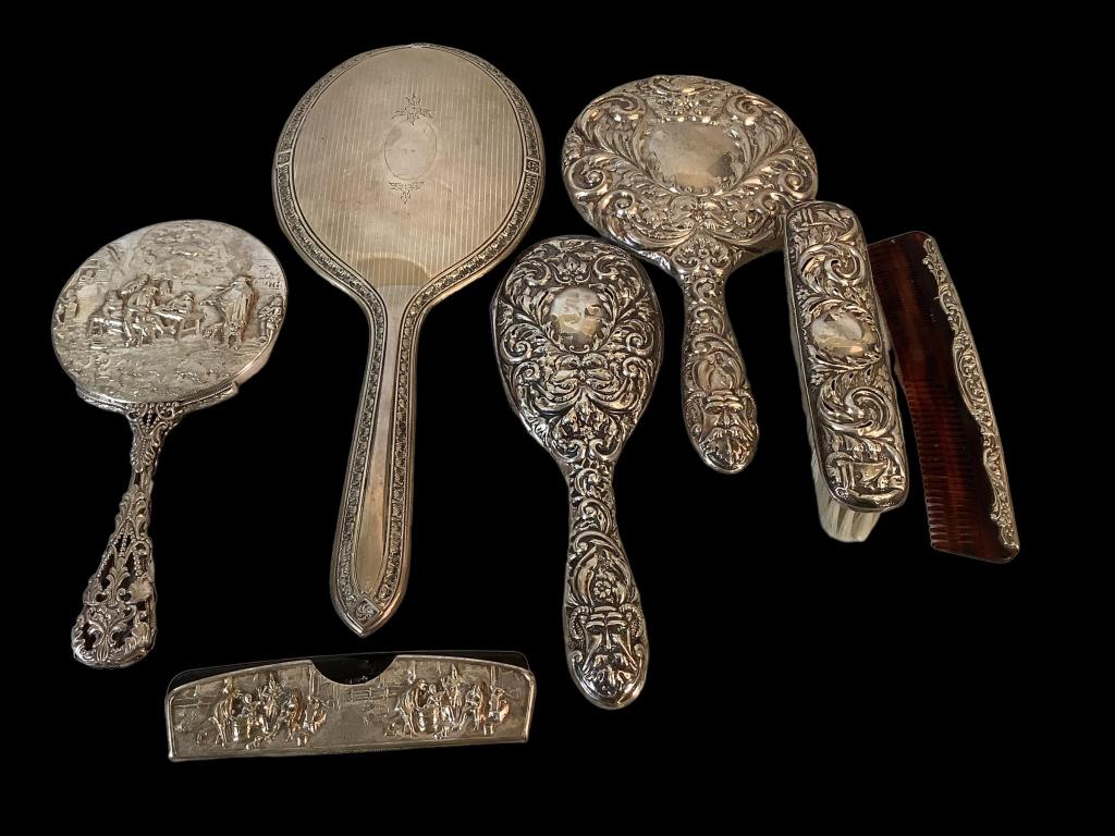 Collection of Silver Vanity Articles (1 of 5)