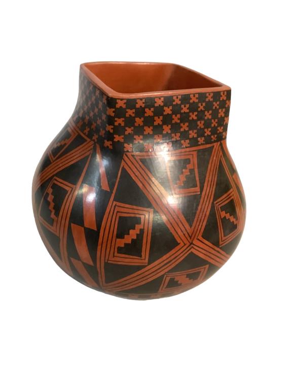 Mara Ortiz Pottery Vessel, Signed Sofia De Tena (1 of 4)