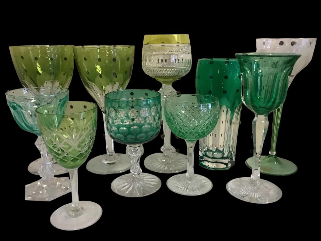 Ten Cut Glass Stems, Tumbler (1 of 5)