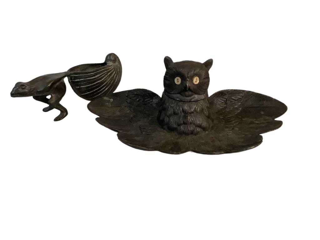 Cast Iron Inkwell, Desk Article (1 of 5)