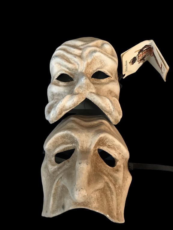 Two Venetian Paper Mache Masks (1 of 5)