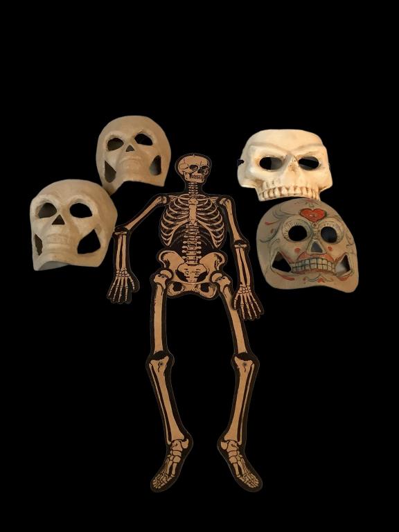Paper Mache Masks, Paper Skeleton (1 of 5)