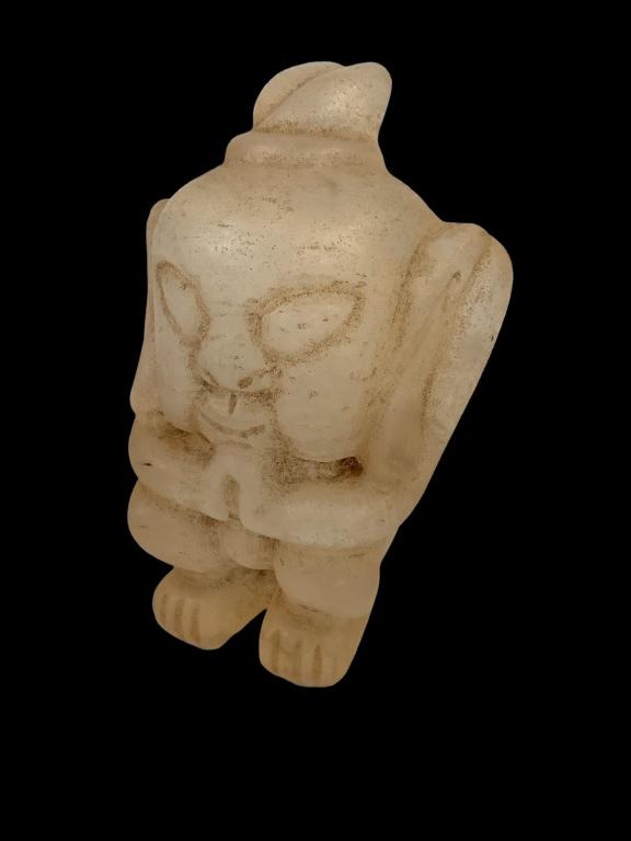 Unusual  Carved Stone Effigy  Figure (1 of 4)