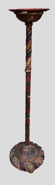 Italian Renaissance Carved Candle Stand (1 of 4)