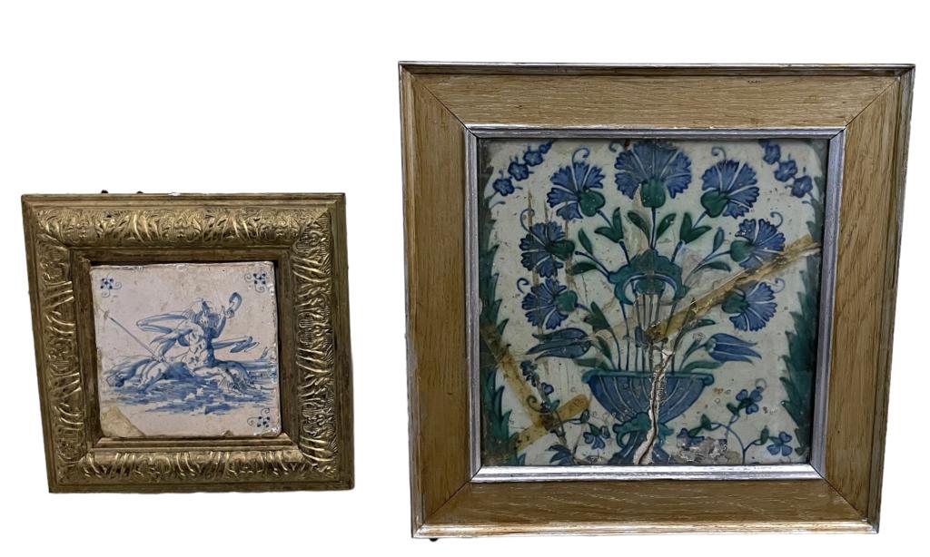 Ottoman Polychrome Tile and Delft Tile (1 of 9)