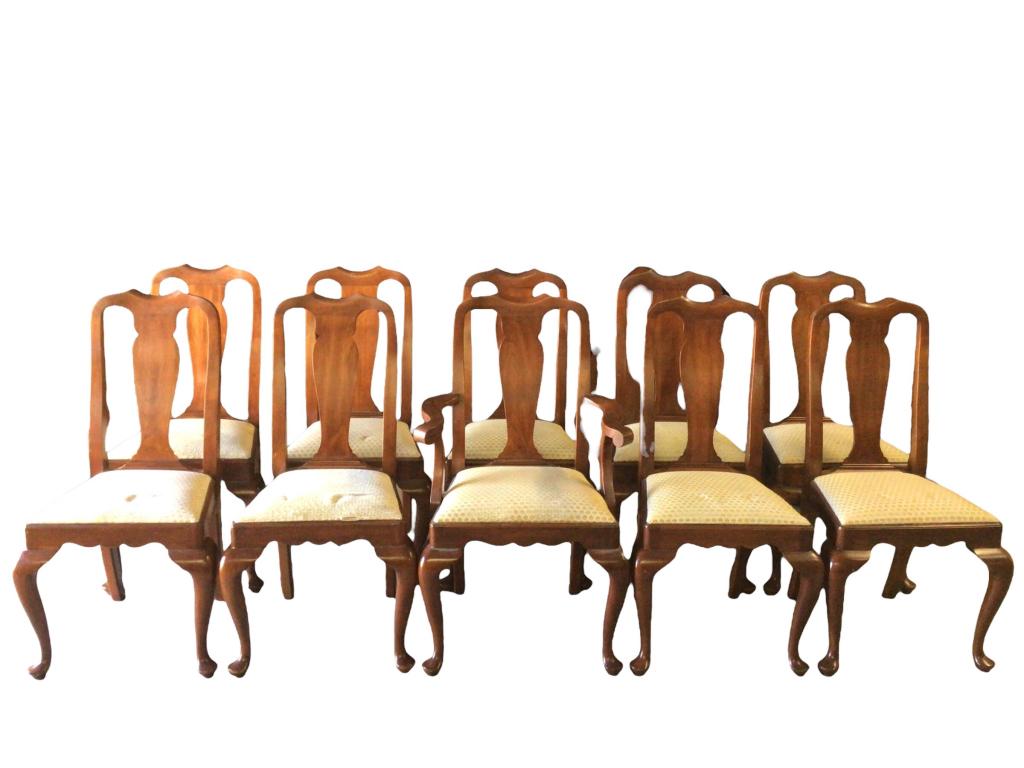 Set of 10 Hinkle Harris dining chairs (1 of 6)