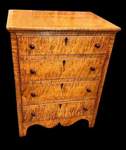 Bench Made Curly Maple Diminutive  Chest (1 of 4)