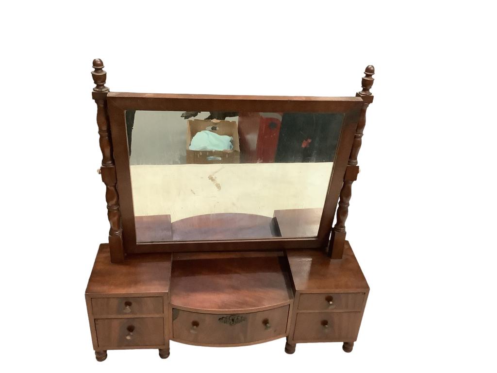 Edwardian Dresser Top Shaving Mirror (1 of 4)