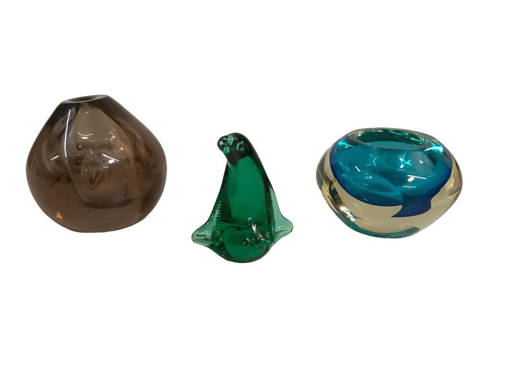 Three Pieces Art Glass, Including Labino (1 of 4)