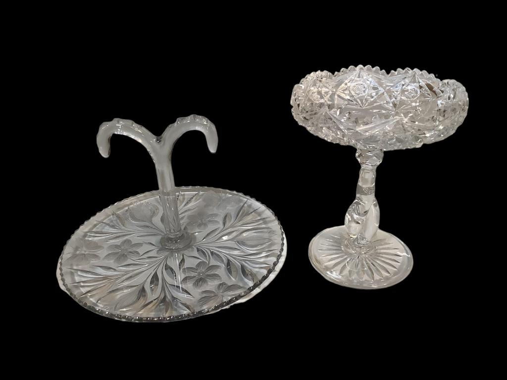 Two Cut Glass Table Articles (1 of 5)