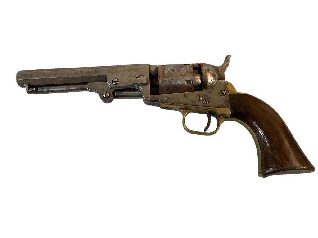 Colt Five Shot Pistol: Serial #74949, 10 1/4 inches long,