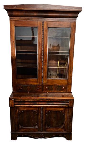 Flame Mahogany Secretary Desk (1 of 4)