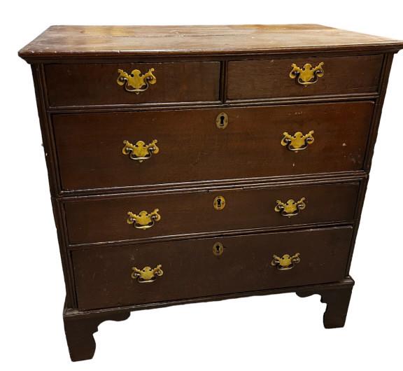 English Oak Chippendale Chest (1 of 7)