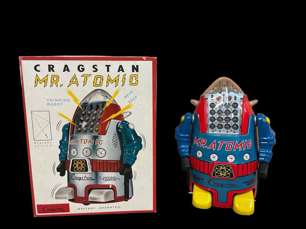Reproduction Cragstan Mr. Atomic Tin Toy (1 of 7)