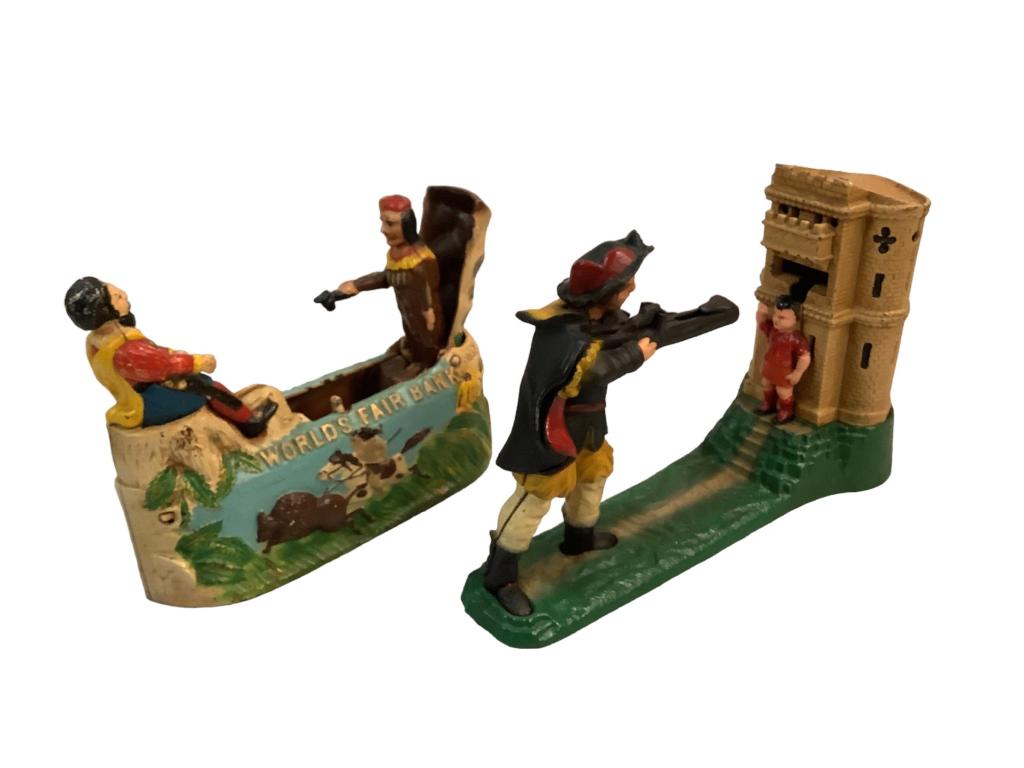 Two Reproduction  Cast Iron Mechanical  Banks (1 of 3)