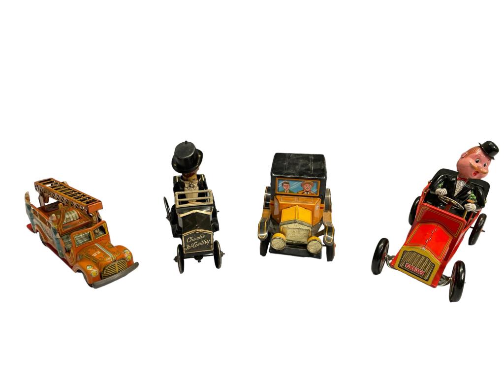 4 Tin Litho Toy Cars (1 of 13)