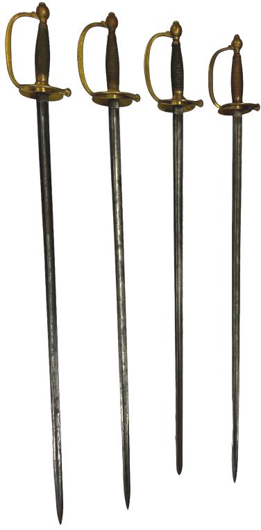 4 Ames Civil War Era NCO Swords (1 of 10)