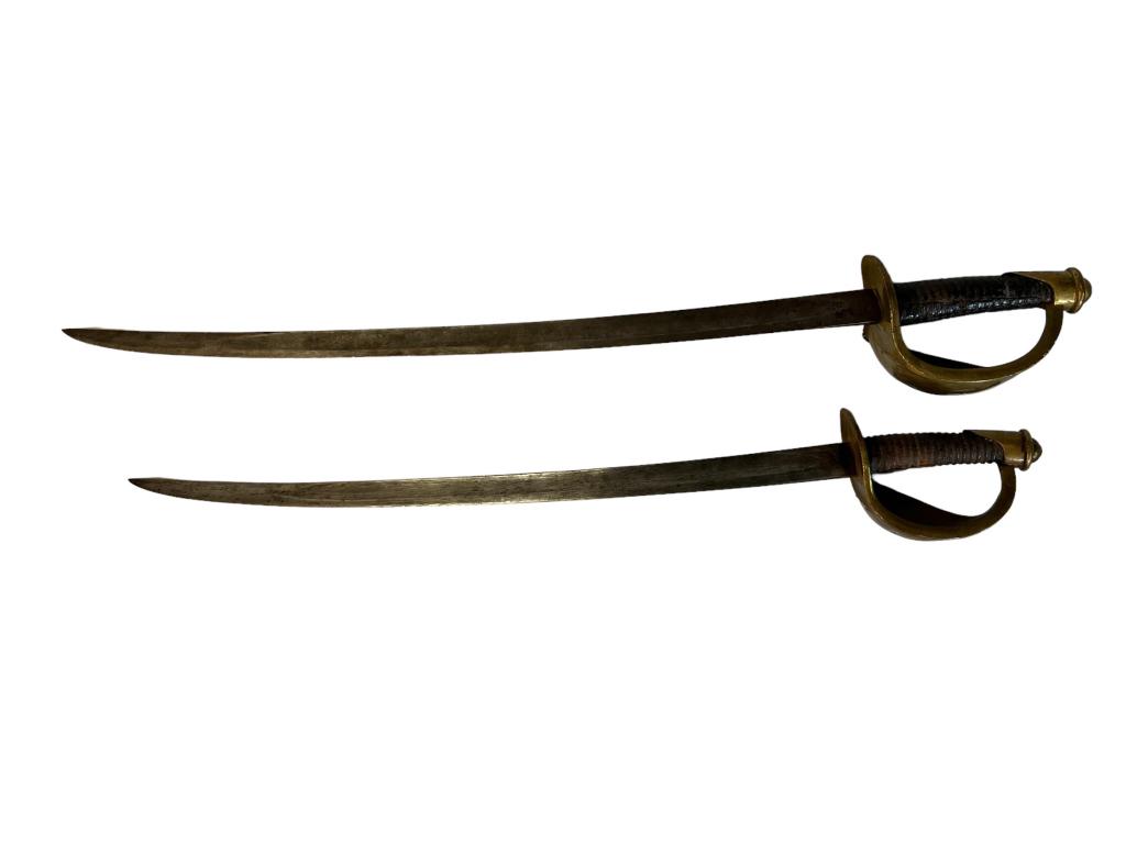 2 Civil War Era Navy Cutlass Swords (1 of 5)