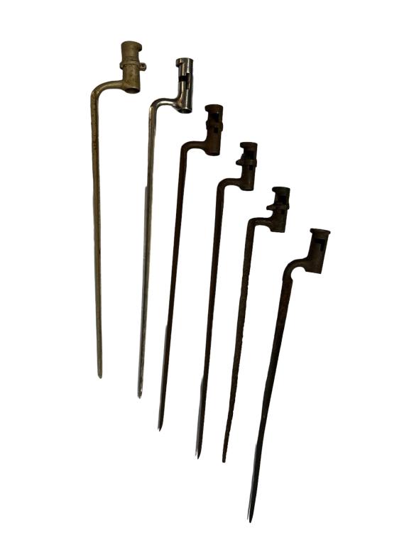 5 Civil War Era Socket Bayonets, 1 Repro (1 of 3)