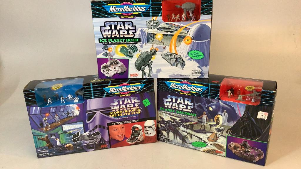 Three Star Wars Micro Machine Action  Sets (1 of 6)
