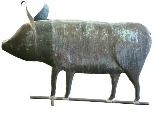 Early Copper Pig Weathervane (1 of 5)
